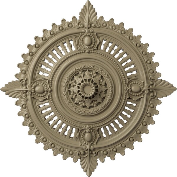 Ekena Millwork Haylynn Ceiling Medallion (Fits Canopies up to 1 1/4"), 29 1/8"OD x 1 1/4"ID x 4"P, Gobi Desert CM29HYGDF - main